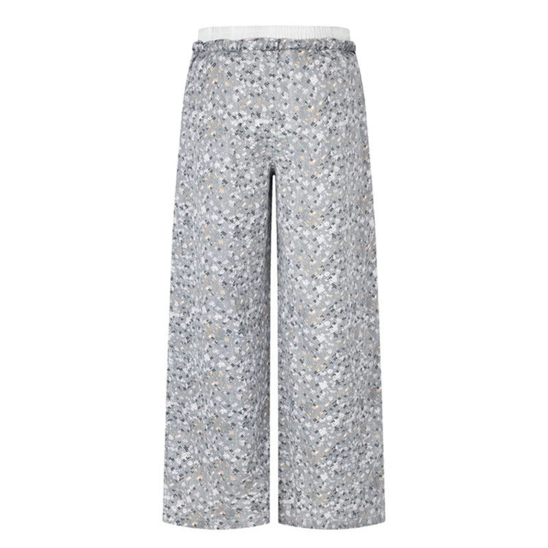Damen Palazzo‑Glitzerhose mit elastischem Bund und Kordelzug Drune