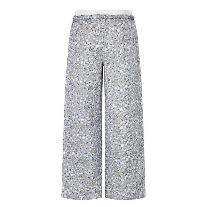 Damen Palazzo‑Glitzerhose mit elastischem Bund und Kordelzug Drune