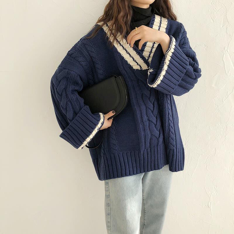 Damen Strickpullover im lässigen Oversized-Stil Drune