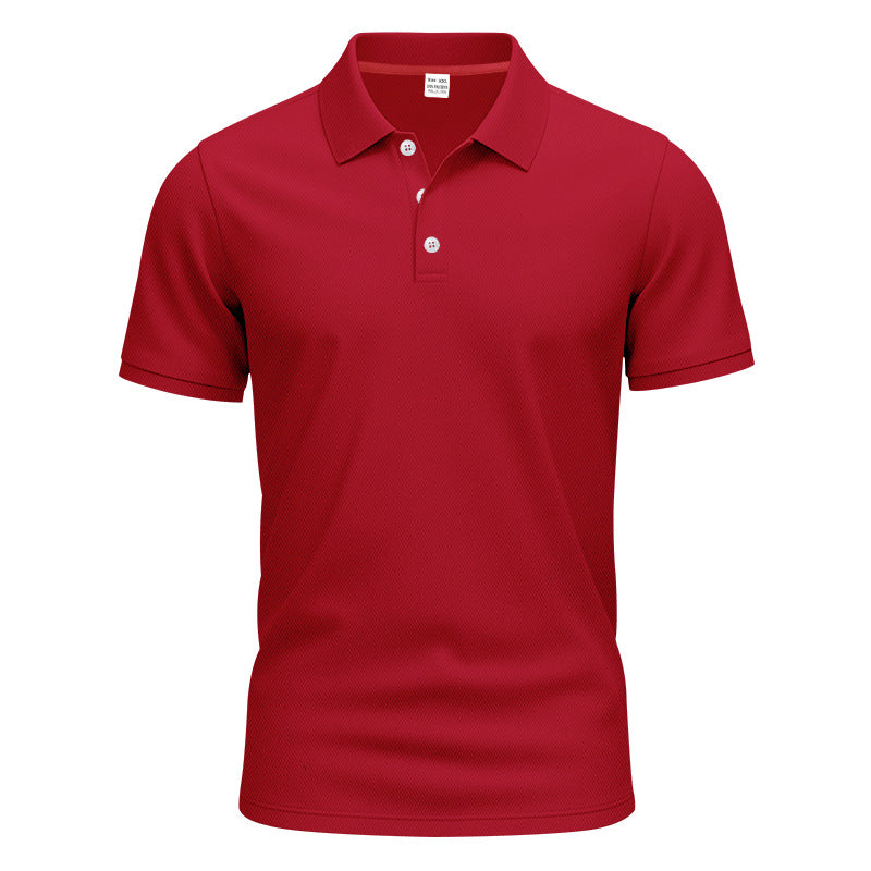 Herren nan klassisches Polohemd aus atmungsaktivem Baumwollmix mit normaler Passform Drune