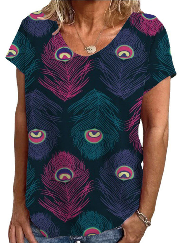 Damen T-Shirt mit einzigartigem Mandala-Design Drune