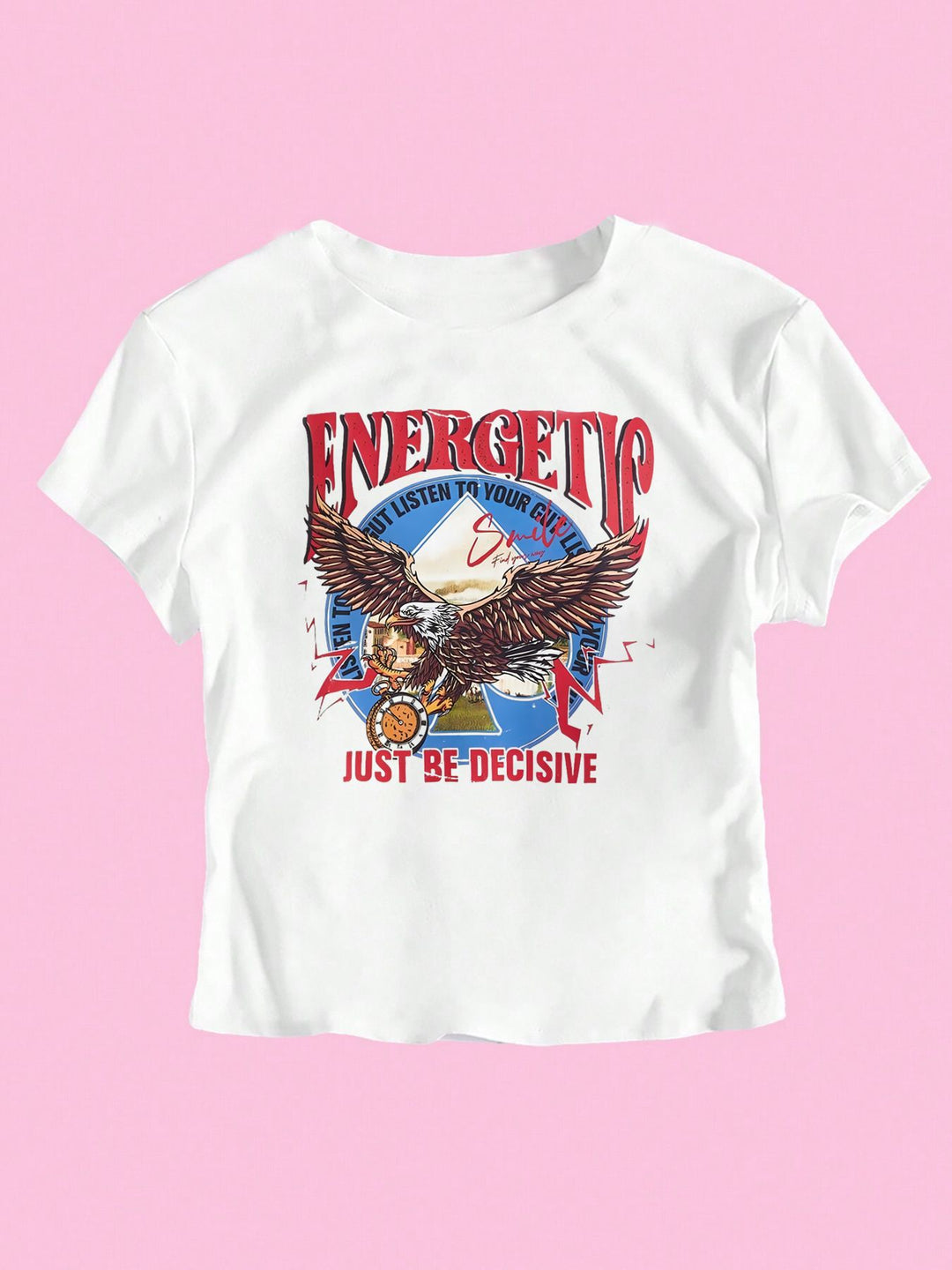 Damen T-Shirt mit funkelndem Discokugel-Motiv und zeitgemäßem Schleifendetail Drune