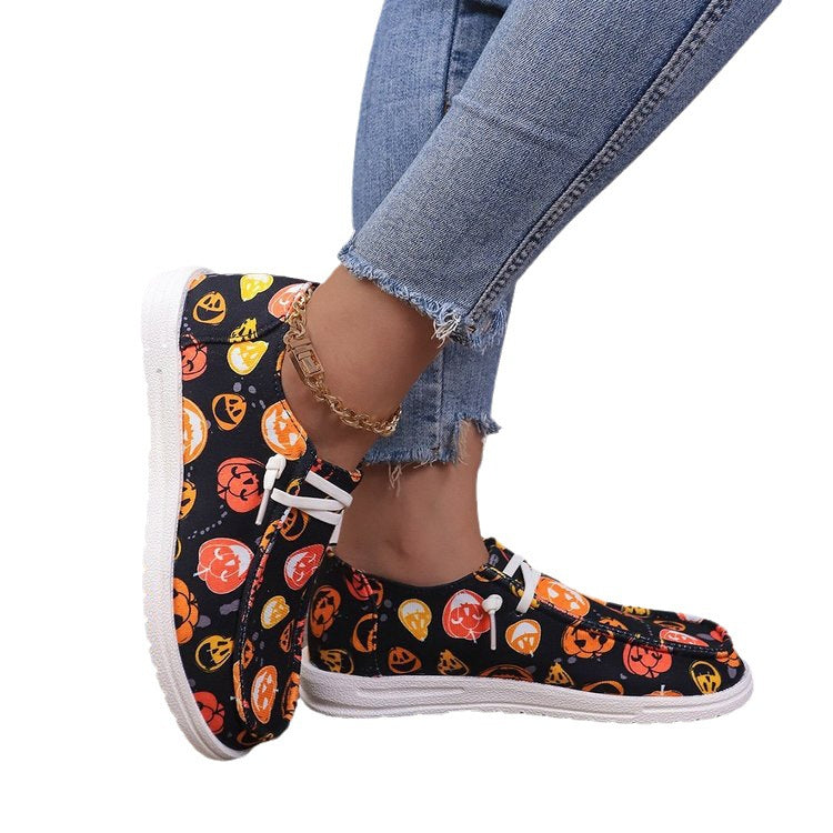Damen Sneakers mit Halloween-Motiv und komfortablem Fußbett Drune