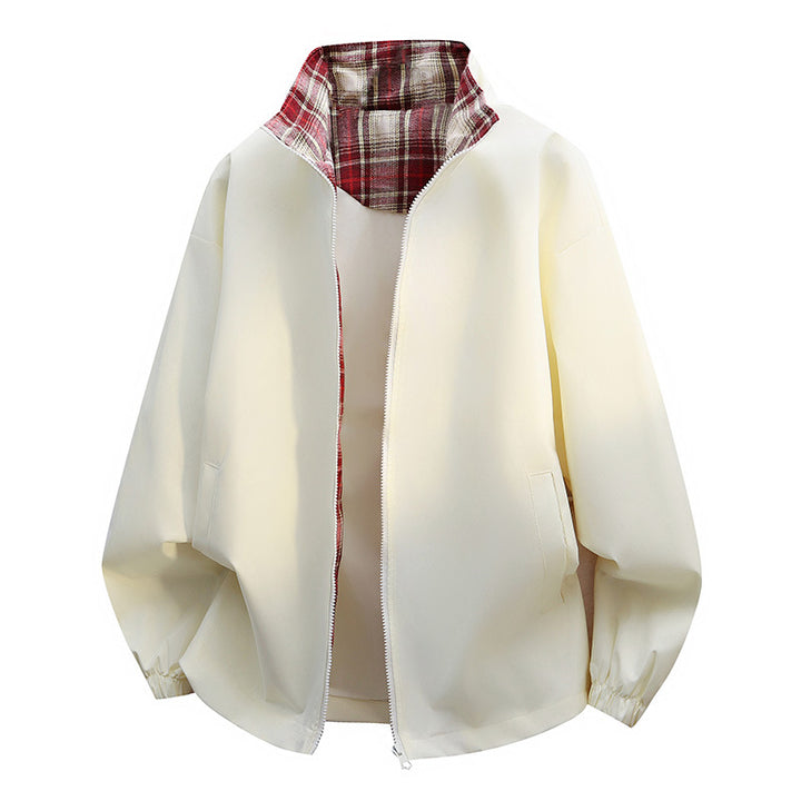 Herren Freizeitjacke mit kariertem Innenfutter Drune