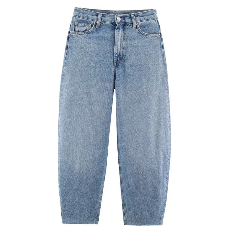Damen Hochtaillierte Culotte-Hose mit weitem Bein und dekorativem Taillengürtel Drune