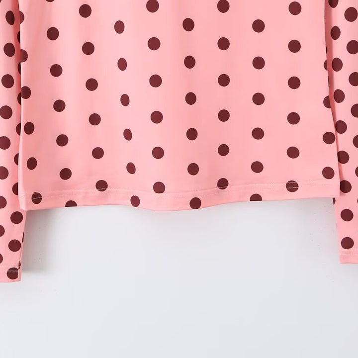 Damen Langarmshirt mit modischem Punkte-Muster Drune