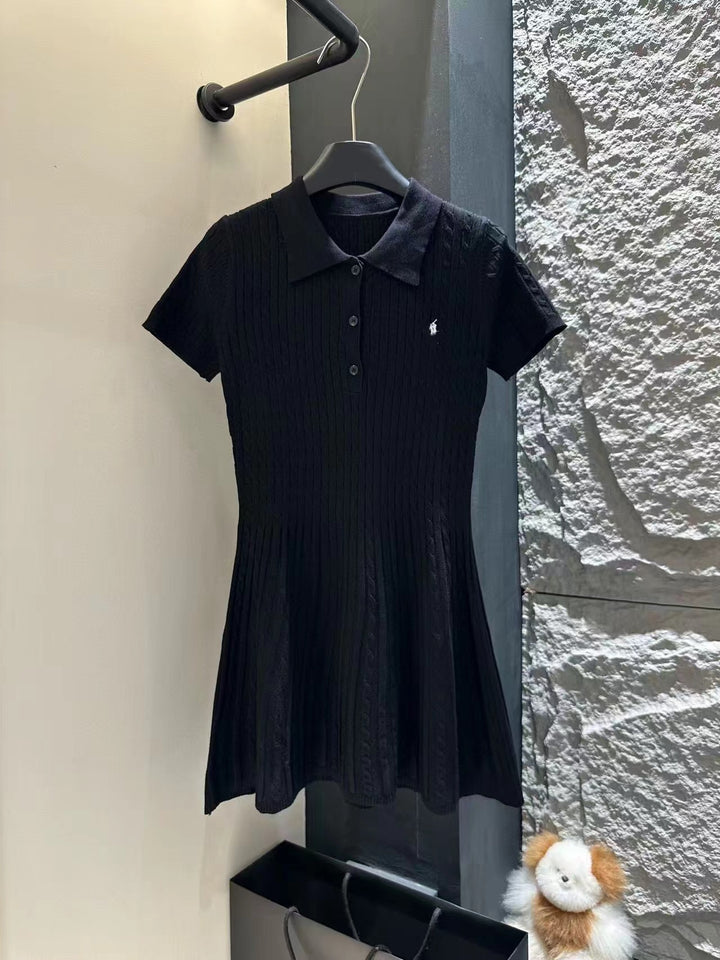 Damen Elegantes Polokleid Drune