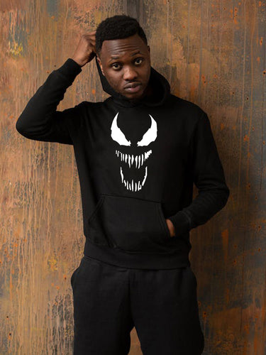 Herren Kapuzenpullover mit auffälligem Monster-Print Drune