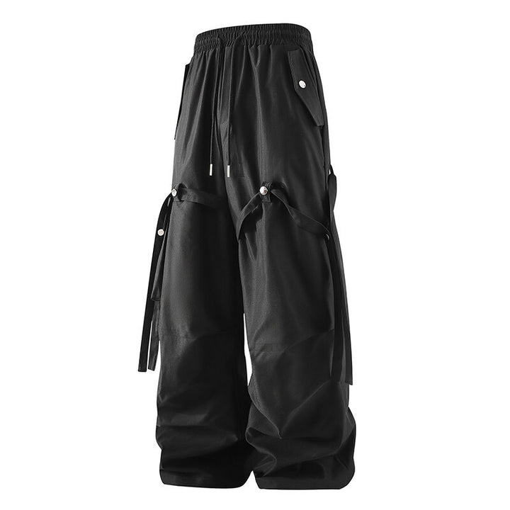 Damen moderne Utility-Hosen mit verstellbarem Bund und praktischen Taschen Drune