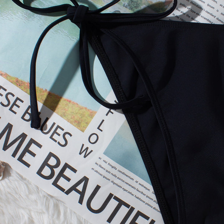 Damen Bandeau-Bikini mit verstellbaren Trägern und eleganten Detail Drune