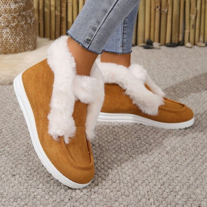 Damen Fleecegefütterte Freizeitschuhe mit bequemem Schnitt und rutschfester Sohle Drune