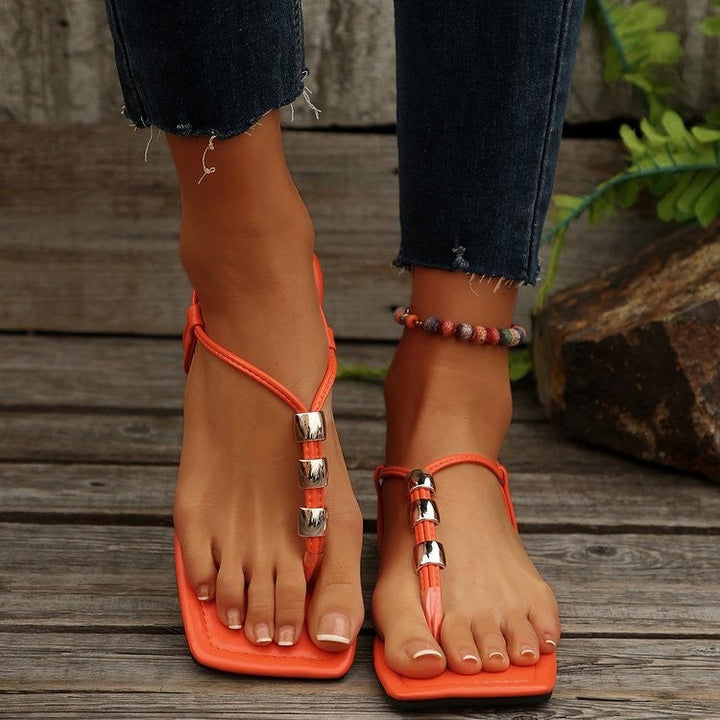 Damen Zehentrenner Sandalen mit eleganten Akzenten Drune