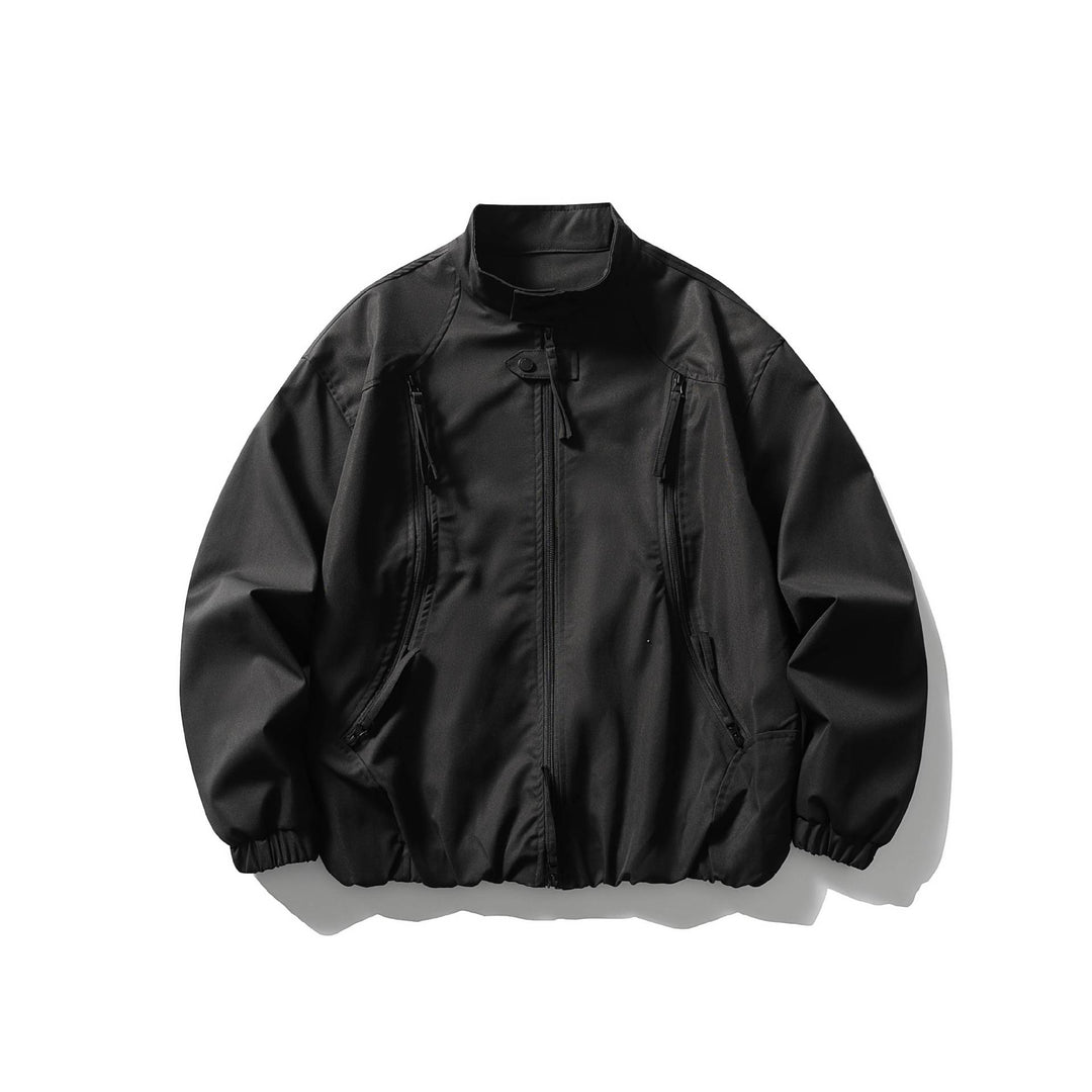 Herren Leichte Utility-Bomberjacke mit Stehkragen Drune