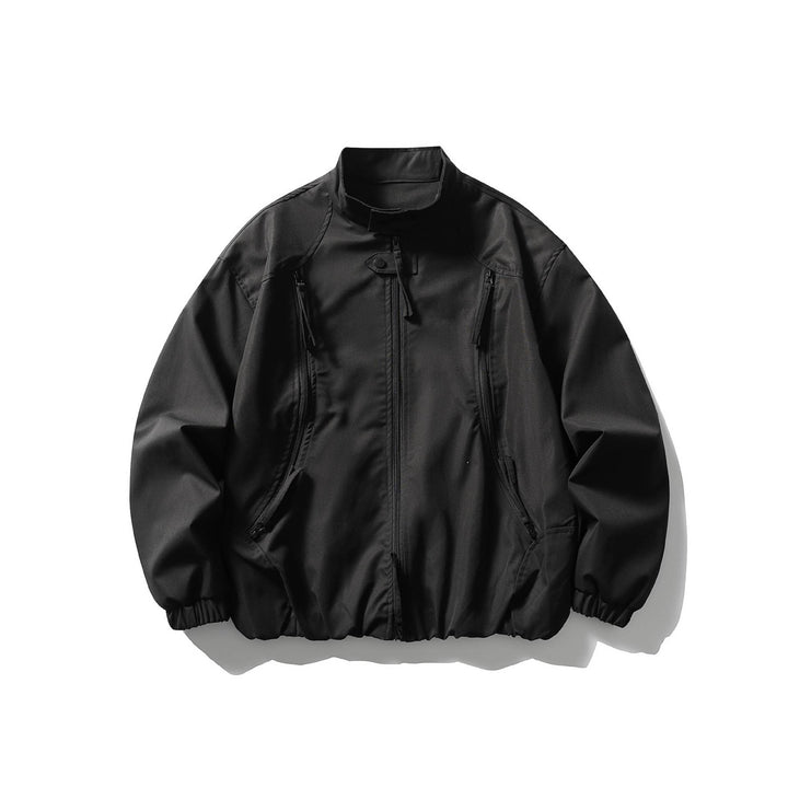 Herren Leichte Utility-Bomberjacke mit Stehkragen Drune