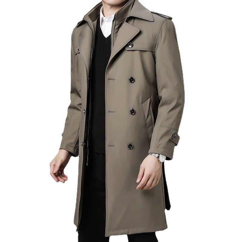 Herren Eleganter Trenchcoat Drune