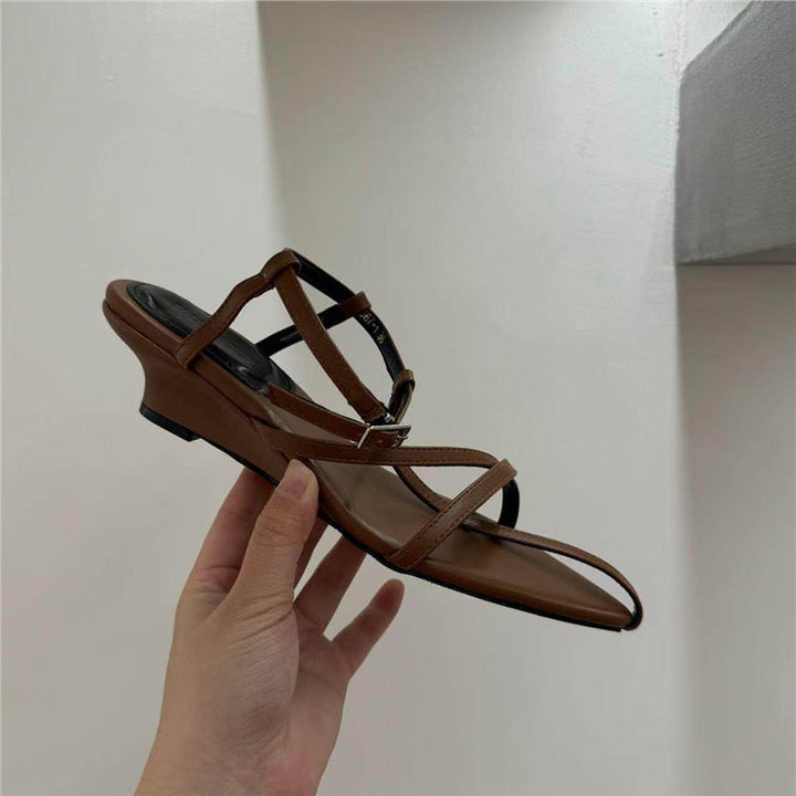 Damen spitze Slingback Sandalen mit elegantem Riemendesign Drune