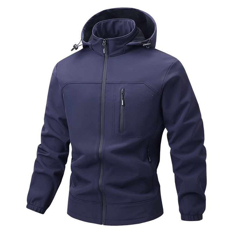 Herren Funktionale Sportjacke mit Kapuze und Jogginghose Drune