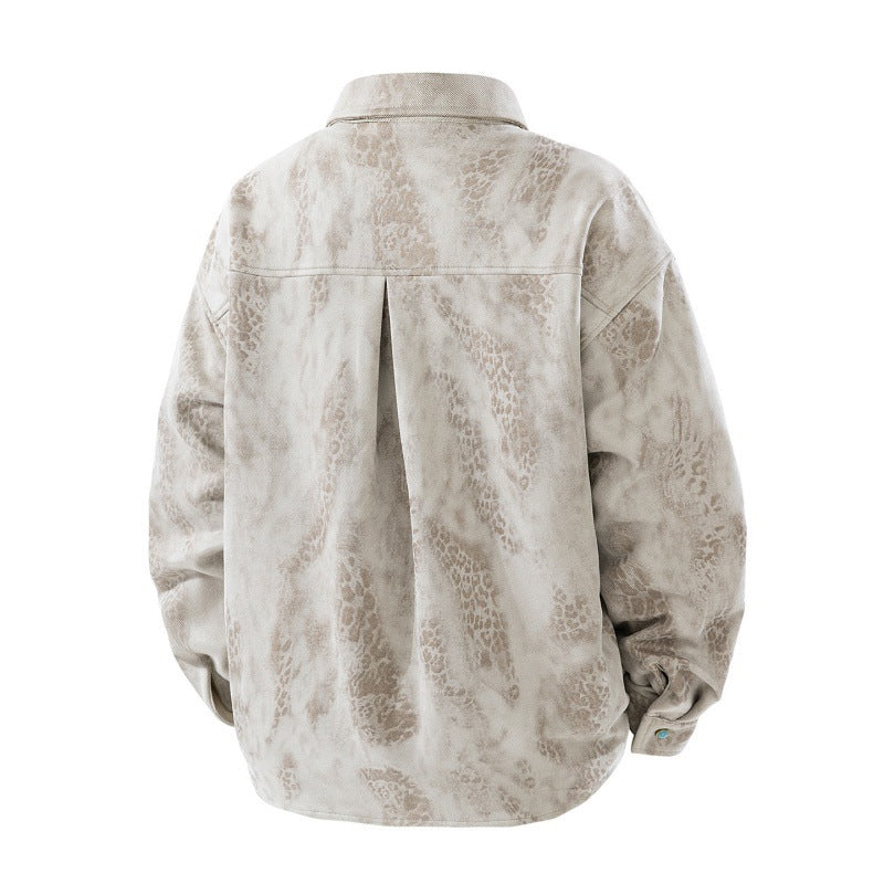 Herren Lässige Lederjacke Drune