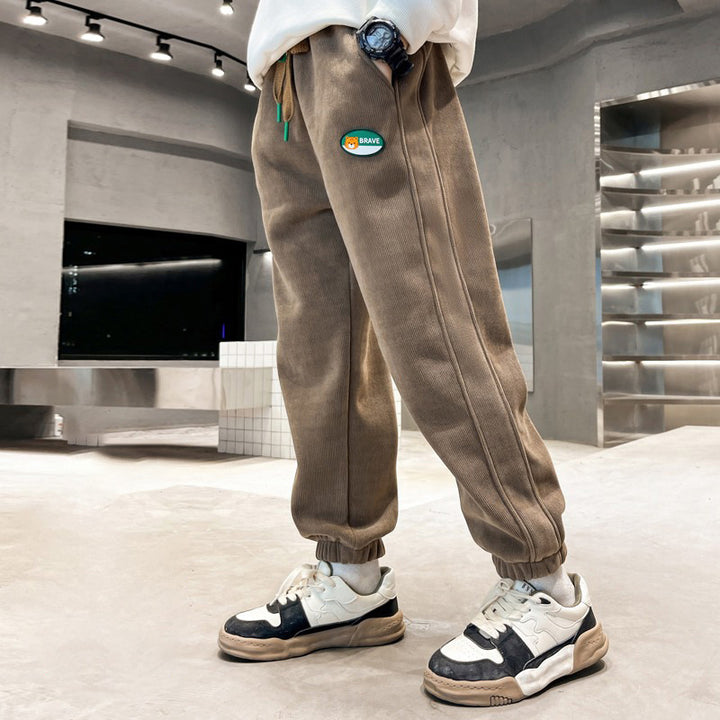 Unisex Freizeit Jogginghose mit elastischem Bund Drune