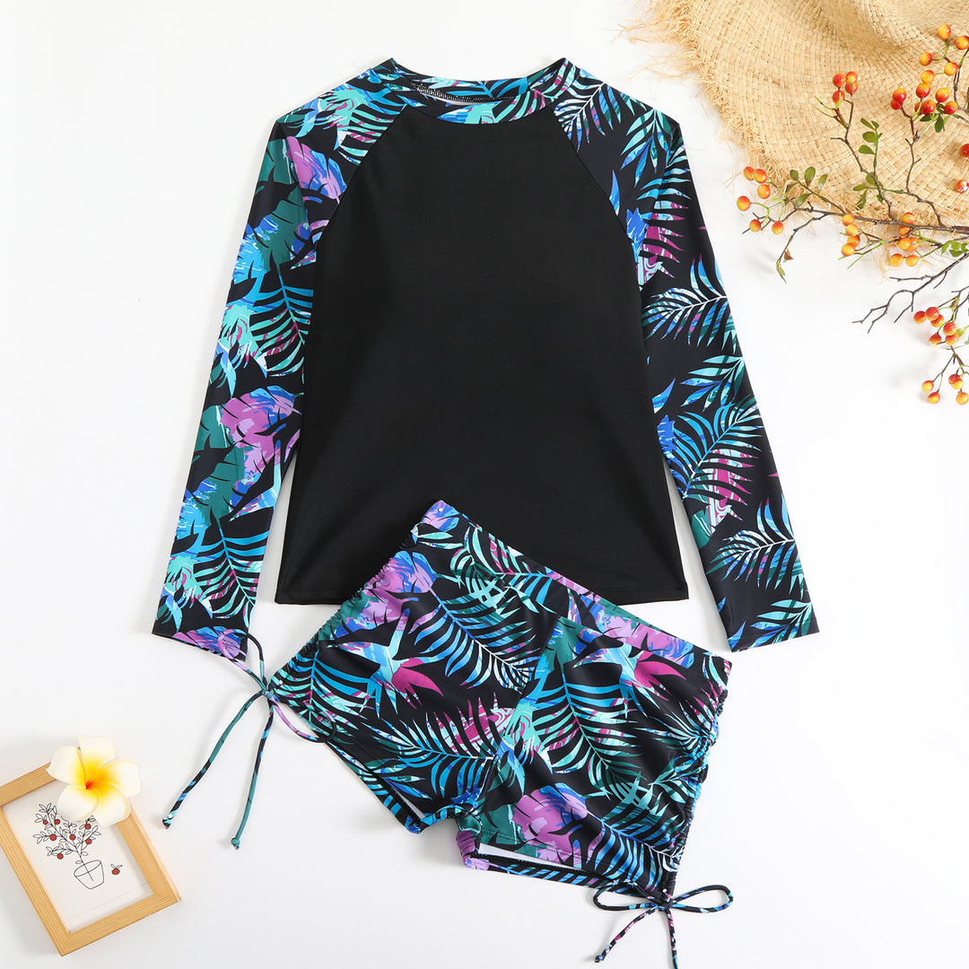 Damen UV-Schutz Rashguard mit Shorts Drune