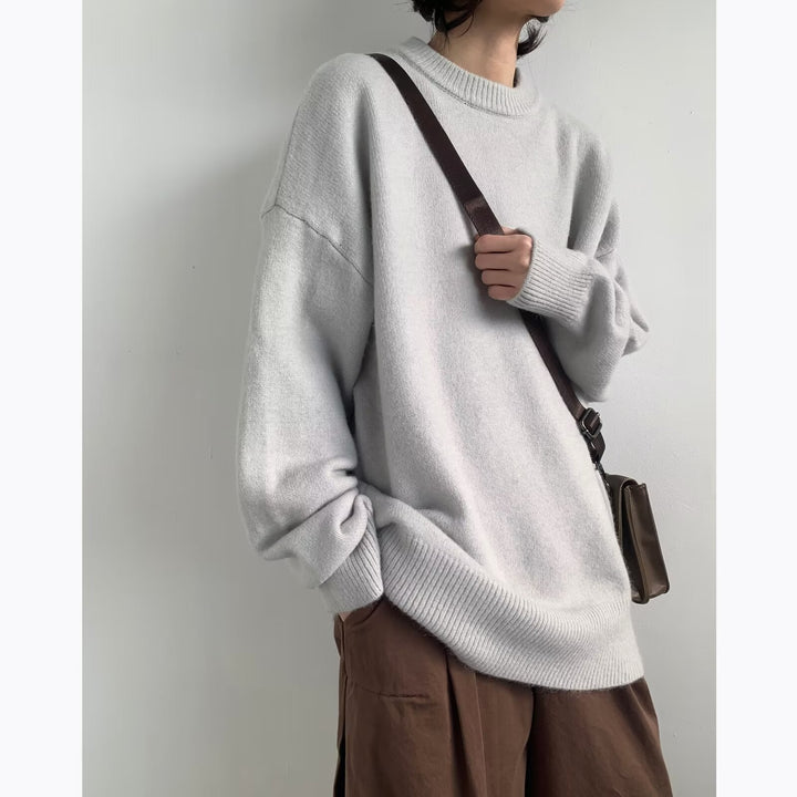 Damen Eleganter Oversized Pullover Drune
