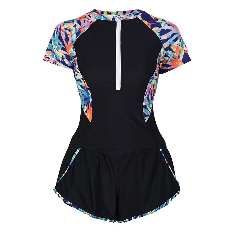 Damen Sportliches 2-in-1 Schwimmanzug Drune