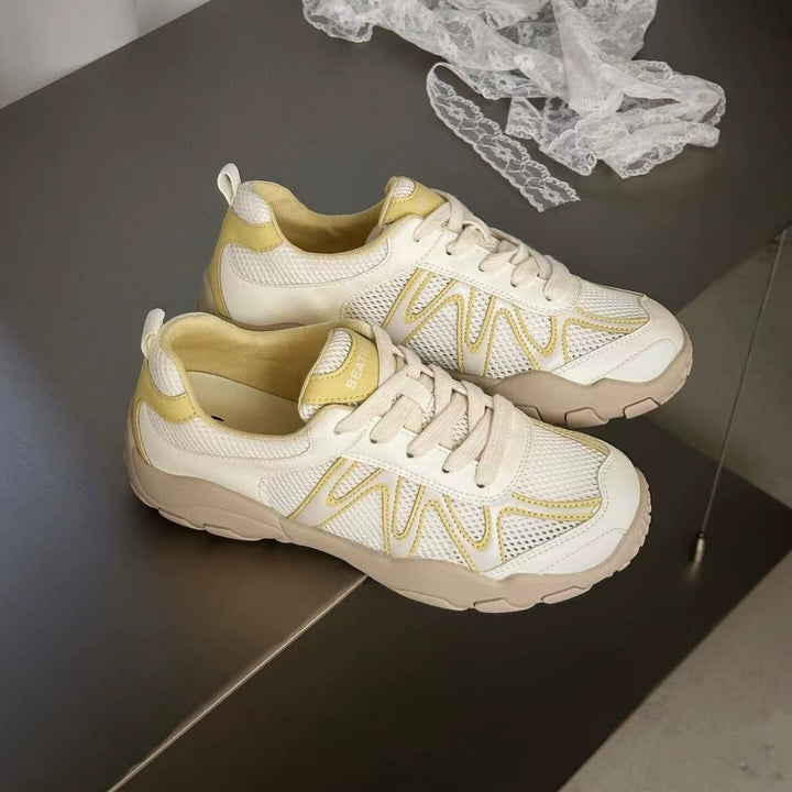 Damen Sportive Chunky-Sneaker mit luftigen Mesh-Einsätzen und robuster Profilsohle Drune