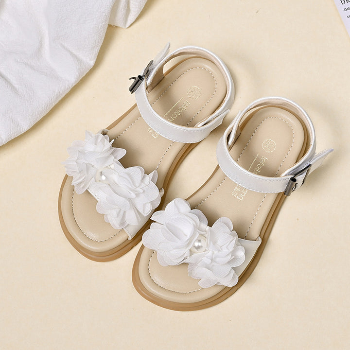 Mädchen Sommerliche Sandalen mit floralen Applikationen Drune