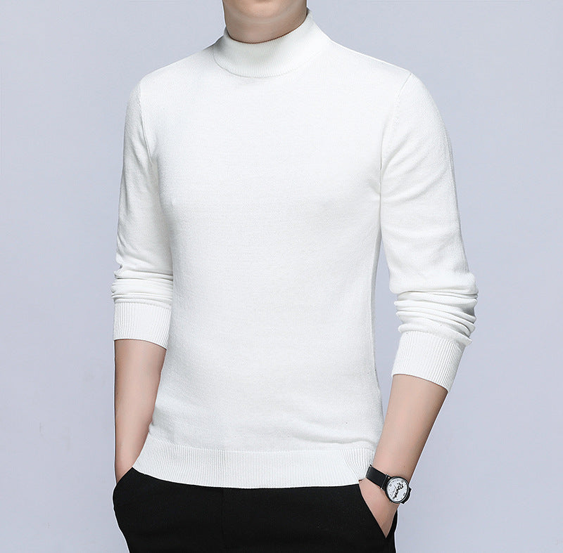 Herren stilvoller Rollkragenpullover aus weichem Baumwollmix Drune