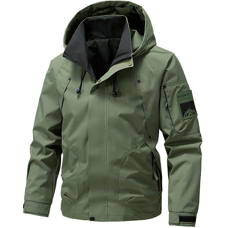 Herren Wetterfeste und Atmungsaktive Outdoor-Jacke Drune