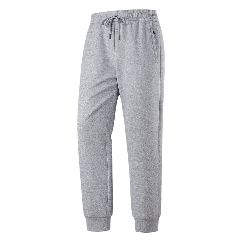 Herren Slim-Fit Freizeithose aus atmungsaktivem Funktionsfleece mit Kordelbund, Reißverschlusstaschen & Rippbündchen Drune
