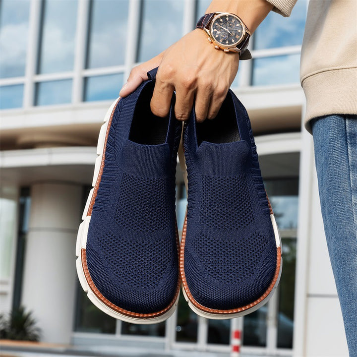 Herren Leichter Strick-Slip-On Sneaker mit Memory-Foam-Komfort und flexibler Profilsohle Drune