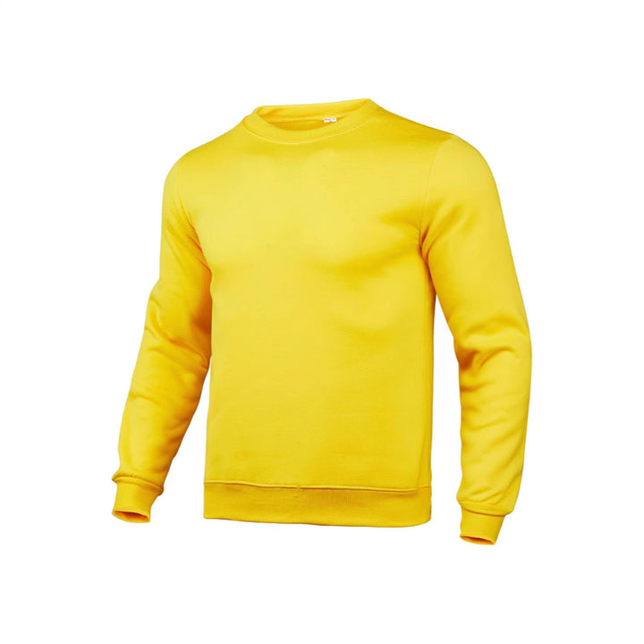 Herren nan klassisches Rundhals-Sweatshirt mit weichem Fleece-Innenfutter, geripptem Saum und verstärkten Nähten Drune