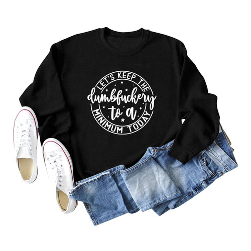 Damen grafisches Sweatshirt mit motivierendem Aufdruck Drune