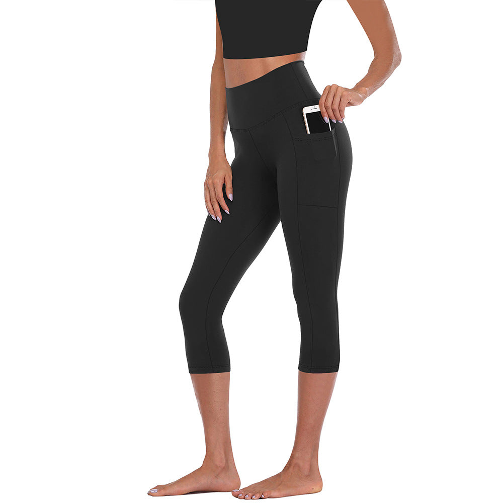 Damen Kompressions-Leggings mit Bauchkontrolle und seitlichen Taschen Drune