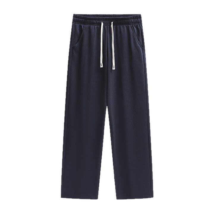 Herren Relaxed-Fit French-Terry Loungehose mit hohem Komfortbund und geradem Bein Drune