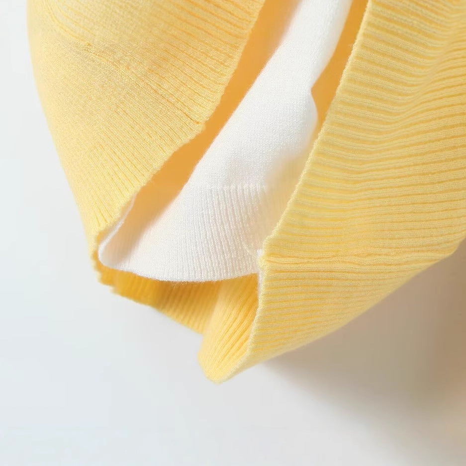 Damen leichtes V-Ausschnitt Strickoberteil Drune