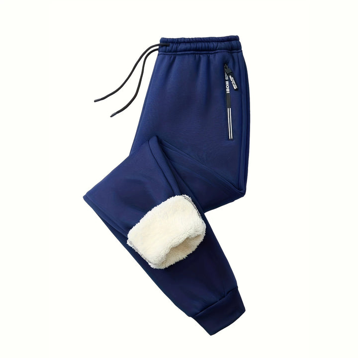 Herren Tapered Performance-Jogginghose mit elastischem Bund, Reißverschlusstaschen & gerippten Beinbündchen Drune