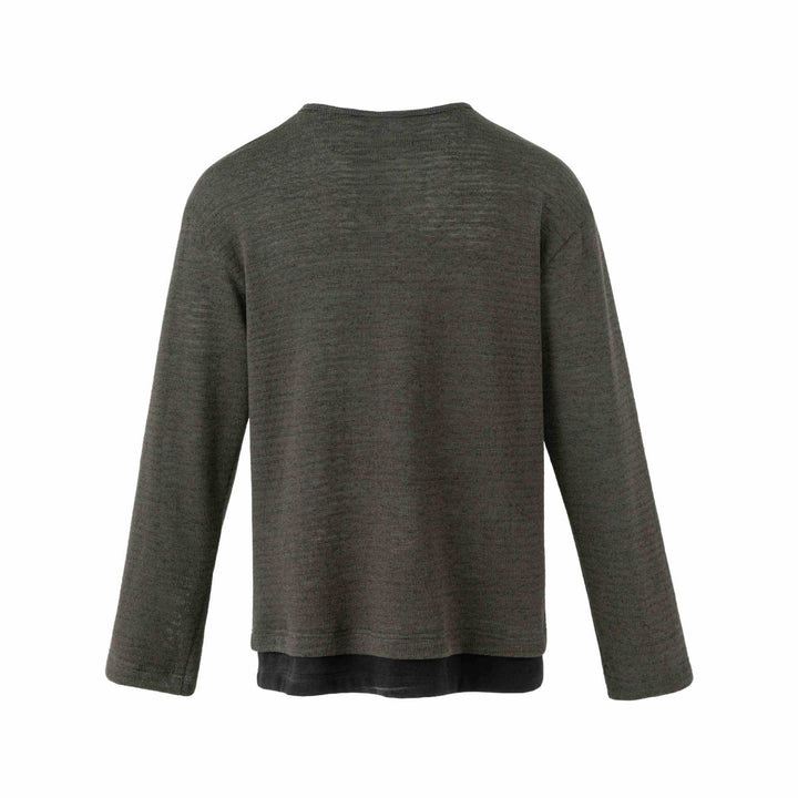 Herren Feinstrick-Pullover mit Rundhalsausschnitt und geradem Schnitt Drune
