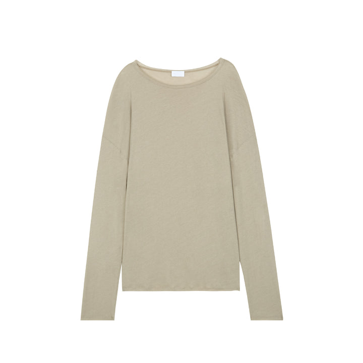 Damen lässiges Langarmshirt aus hochwertigem Baumwollmix Drune