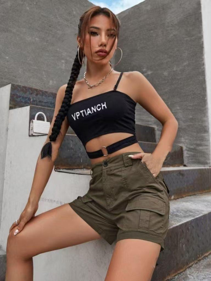 Damen Cargo-Shorts mit praktischen Seitentaschen und bequemer Passform Drune
