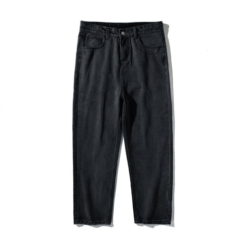 Damen High‑Waist Tapered Jeans mit lockerem Sitz und verkürztem Saum Drune