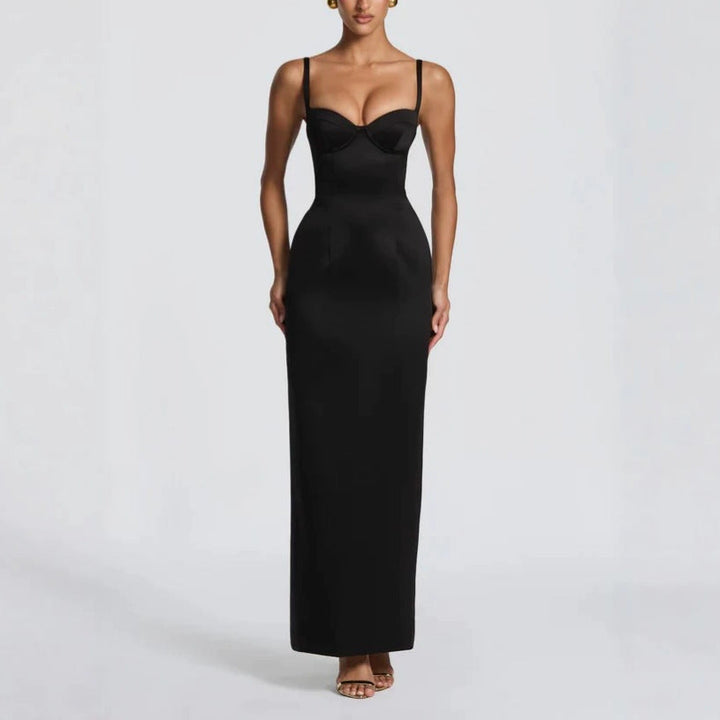 Damen Elegantes Ballkleid mit figurformendem Design Drune