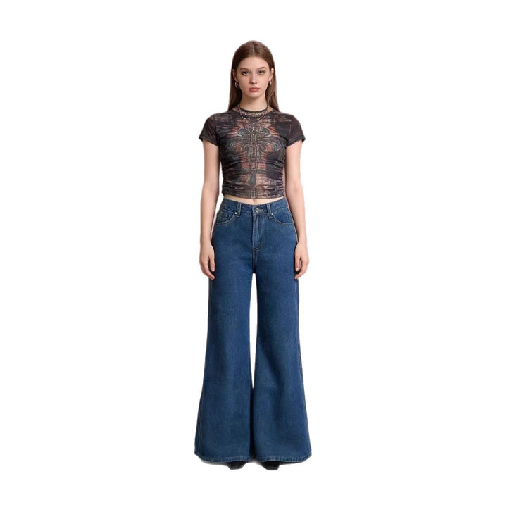 Damen nan hochwertiges Rundhals-Basicshirt aus Bio-Baumwolle mit Regular-Fit und verstärkten Nähten Drune
