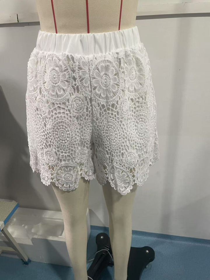 Damen Spitzenshorts mit elastischem Bund Drune