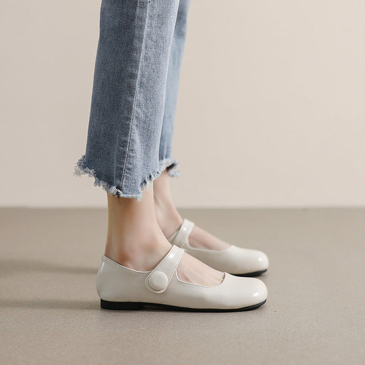 Damen Mary Jane Schuhe mit Verstellbarem Riemen und Komfortablem Fußbett Drune