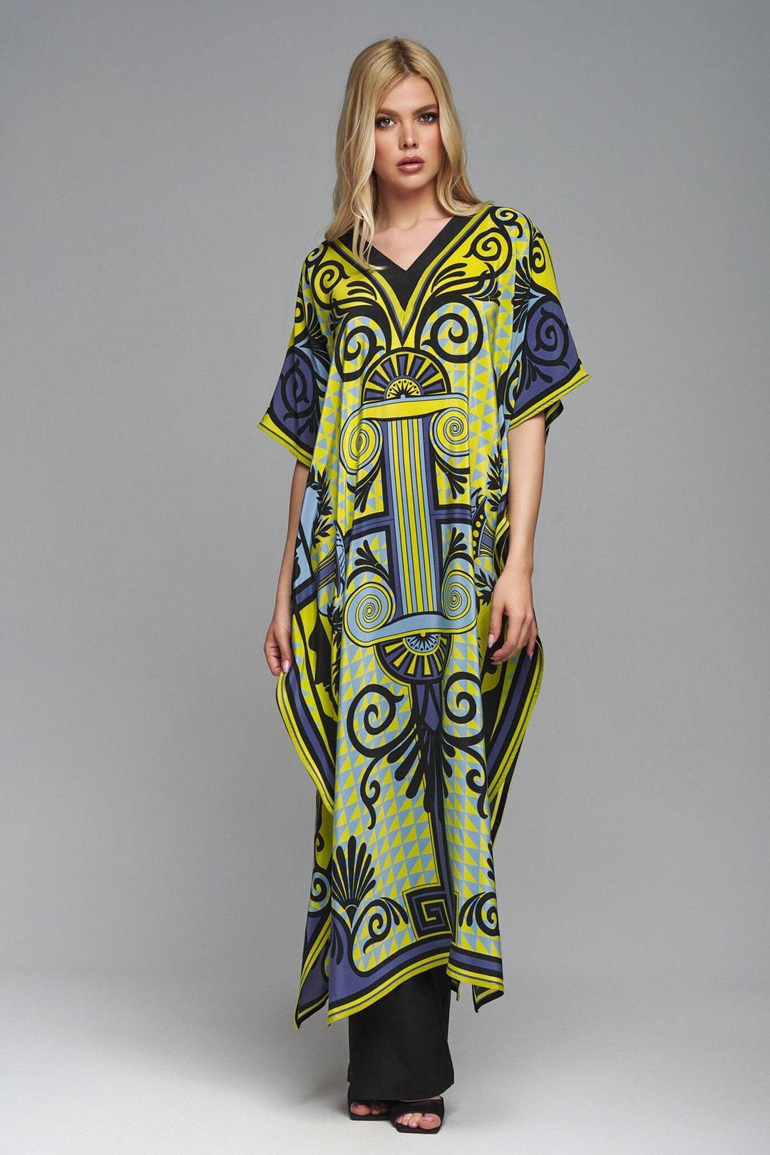 Damen Kaftan mit kunstvollem Muster und frischem Design Drune