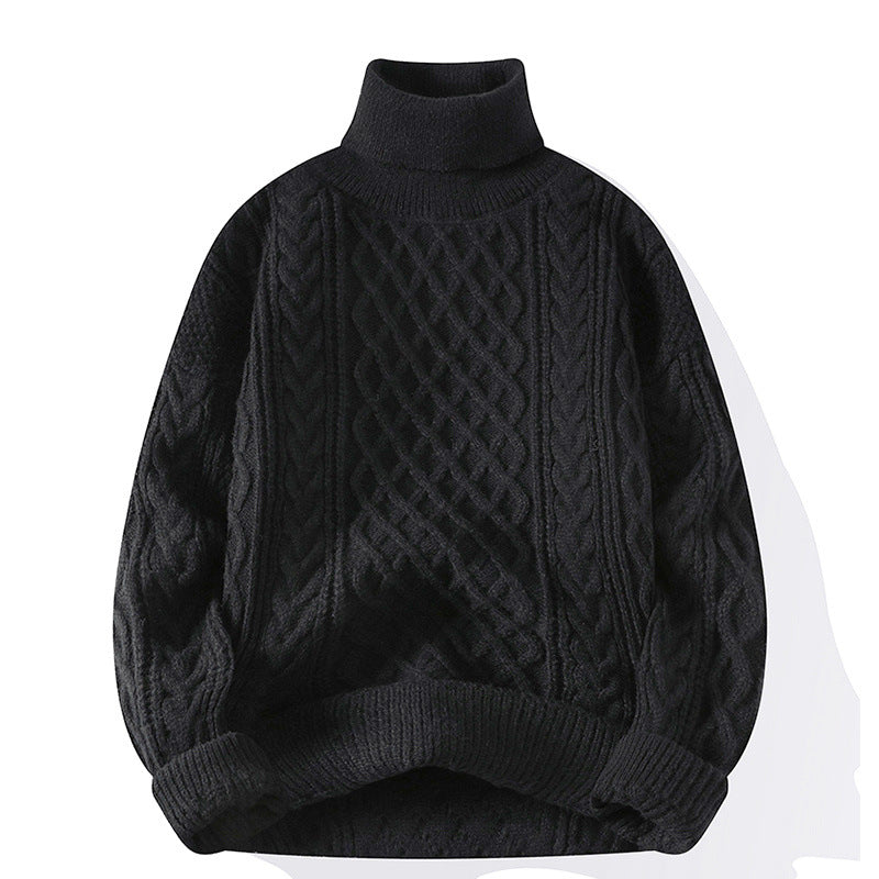 Damen Grobstrickpullover mit Rollkragen Drune