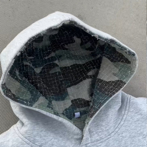 Damen Kapuzenpullover mit einzigartigem Camouflage-Innenfutter Drune