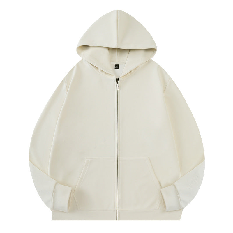 Unisex Oversize Kapuzen‑Zipjacke aus French‑Terry mit verdeckter Nahtführung Drune